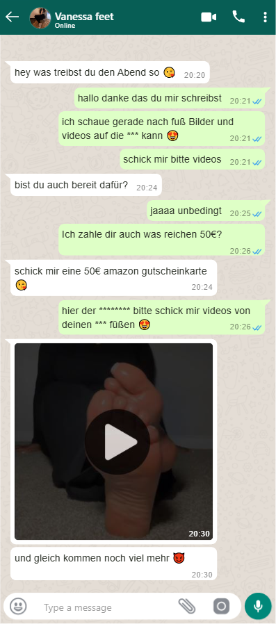 vanesssa videos chat whatsapp